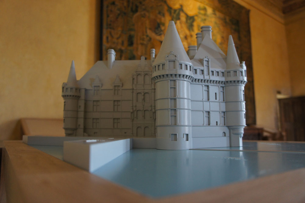 L'une des maquettes architecturales conçue par Tactile Studio pour le Château d'Azay-le-Rideau - © Tactile Studio