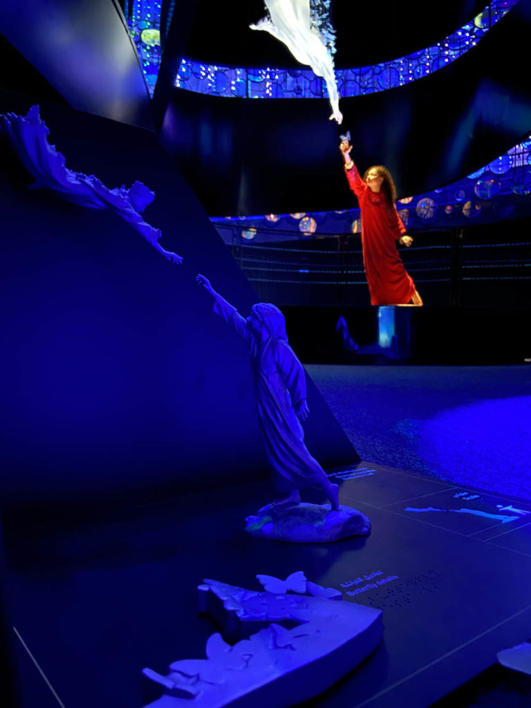 Illustration of Exhibition Design With Tactile Sensory Elements